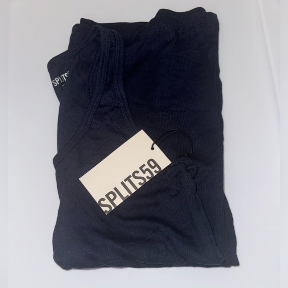 NWT Splits59  ASHBY RIB TANK. Color: Indigo (Navy). Size: Medium. - Picture 3 of 4